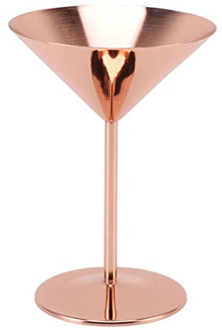 Stainless Steel Martini Glasses Fine Polish Rustproof Unbreakable Martini Glasses Elegant Modern Martini Glasses for Hotels Bars