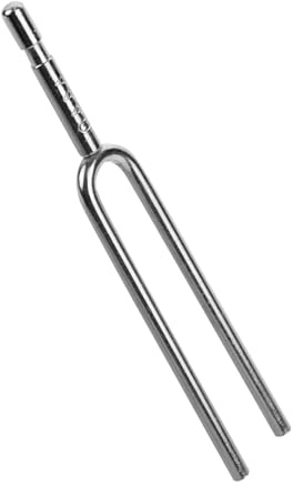 ifundom Professionelle Silberne A440 Stimmgabel aus Metall mit Glatter Oberfläche Tuningzubehör für Violine und Gitarre Präzises Instrumentenstimmwerkzeug für Musiker