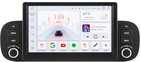Android 13 Car Radio 7 Pollice Touchscreen 8-Core Per FIAT Panda 2013-2020 WiFi Android Auto Senza Fili Con Carplay Bluetooth WiFi 4G GPS RDS AM/FM