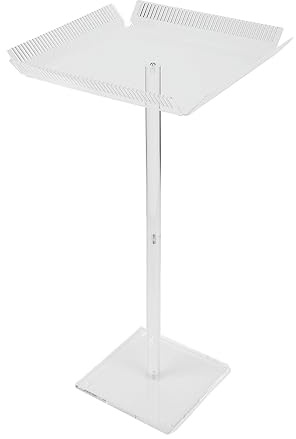 Kuuleyn Support d'extension de cheveux en acrylique support de tressage transparent avec quatre côtés pour salons support de séparateur d'extension de cheveux à domicile panneau