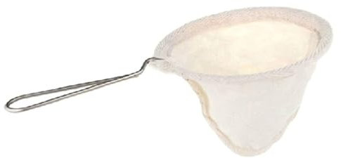 Bolsa de filtro de café reutilizable con mango de acero inoxidable, colador de tela de franela, cesta de malla, herramientas