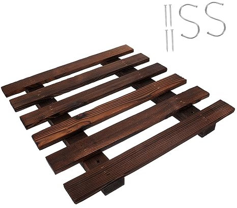 BESPORTBLE Supporto Per Fioriera Da Parete in Legno, Scala Portavasi Sospeso Per Balcone e Giardino, Decorazione Murale Resistente e Facile Da Installare Per Interni Ed Esterni