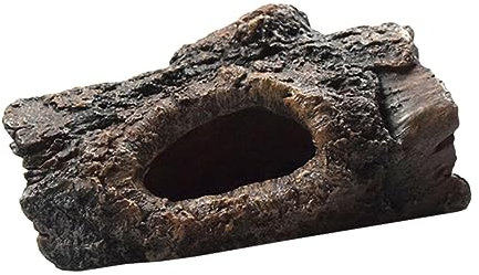 Yardwe 1pezzi Decorazione Per Acquario in Resina Corteccia d Albero Cavo Per Nascondiglio Rifugio Per Rettili Decorazione Paesaggistica Per Pesci e Rettili