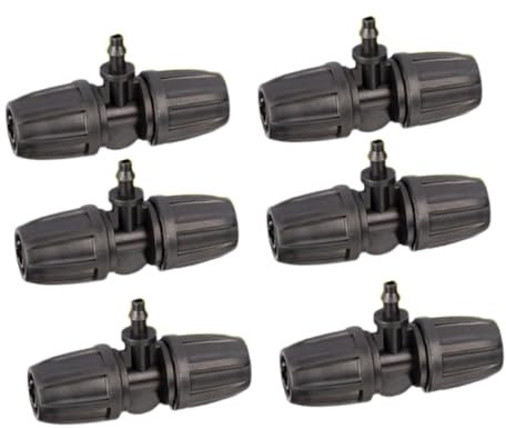 TOYANDONA Raccordi Per Tubo Flessibile 50 Pezzi 8/11 a 4/7 Connettori Idraulici Per Irrigazione Orticola Giardinaggio Balcone Facile Montaggio Nero