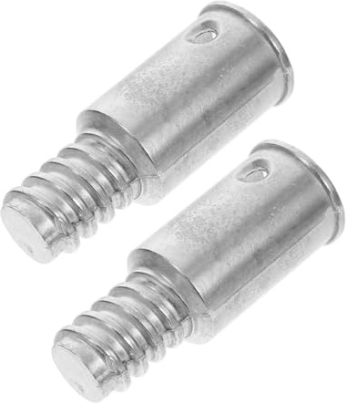 WOFASHPURET 2 Stück Metall Besenstiel Ersatzadapter mit Amerikanischem Gewinde 20,4mm Robuster Legierungsverbinder für Mopps Besen Bürsten für Metall und Holzstiele Vielseitiger