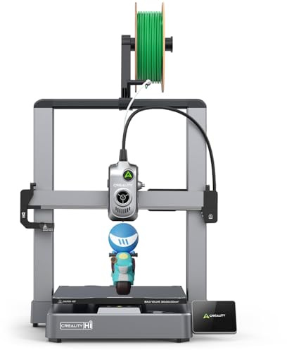 Creality Impresora 3D Hi, Soporta CFS, Velocidad máxima de 500 mm/s, detección automática de filamentos RFID, Marco de Metal, calibración Inteligente de Cama, Hotend sin obstrucciones, 260×260×300mm