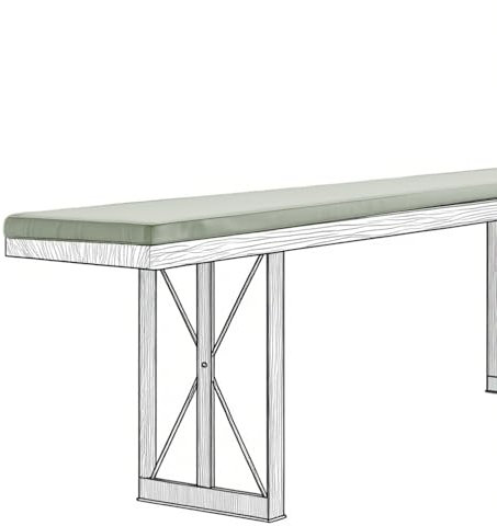 WLXFF Waterproof Beer Bench Cushions Non-Slip Bench Pad Seat Cushion For Outdoor Picnic With Zipper Garden Padded Beer Seat Pad Rectangle For Outdoor Porch Swing Long Chair,NO4,220X30X3CM