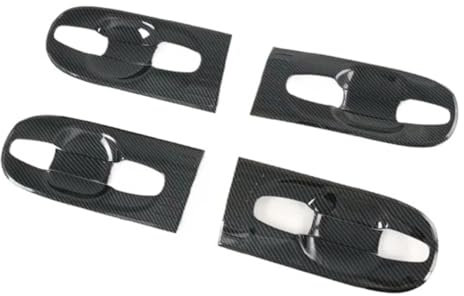 tuyda Maniglia del coperchio della ciotola della porta, adatta for Toyota, Sienna XL30 2013-2020 Cavità della tazza Trim Insert Catch Moulding Contorno ABS cromato Adesivo per la protezione della mani