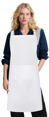 Schürze mit Tasche Küchenschürze,Vergrößern Kochschürze für Damen Herren,Verstellbar,Bequem,für Erwachsene Groß,Zuhause,Kochen,Weihnachtsschürze,Malkittel,Kittelschürze,Grillschürze,Malerschürze,Gärtn