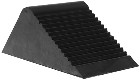 AKOOSY Calzo De Rueda Triangular De Goma para Freno De Deslizamiento Ruedas Calzos para Estabilización De Remolques Pendientes