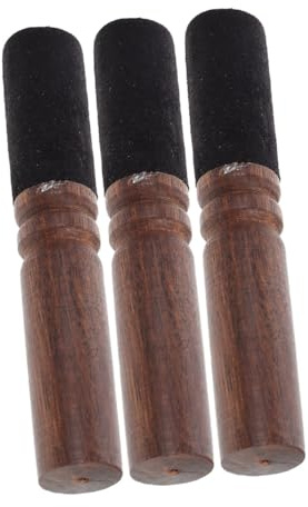 Parliky 3 piezas Mallet de Cuenco Tibetano de Madera Sólida con Cobre Mejora Resonancia y Claridad Sonora para Instrumentos de Sonido y Accesorios de Cuencos para Relajación y Meditación