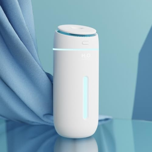 ZYNCUE Luftreiniger Luftbefeuchter mit LED Nachtlicht für Zuhause, Büro und Schlafzimmer, aus ABS-Material, Weiß