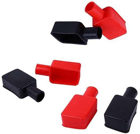 Kaeltsyn Terminali della Batteria Coperture isolanti per Bagagliaio, capicorda in Gomma Copricavi Proteggi capicorda per Protezione terminali della Batteria per motociclette per Auto