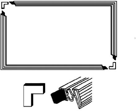 Europart - Türdichtungen Set für Kühlschrank 1300 x 700 mm
