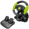 Esperanza High Octane XBOX Edition Gaming Steering Wheel with Gas and Brake Pedal for Xbox 360, Playstation 3 and PC with Vibration and 13 Action Buttons