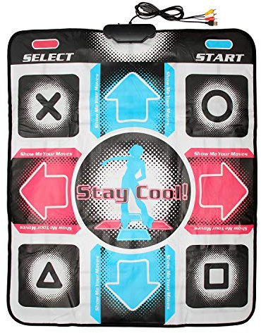 OSTENT USB RCA Antideslizante Dancing Step Dance Mat Pad Compatible para PC TV AV Video Game