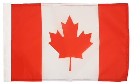 AZ FLAG Drapeau Canada 45x30 cm Drapeau Canadien Polyester 100D Fourreau | Usage intérieur et extérieur Drapeau décoratif coutures doubles et bords renforcés avec fourreau pour mât