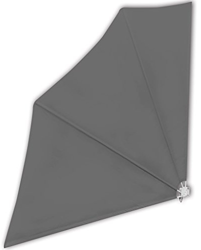 Anself*e Balkonfächer Sichtschutz Windschutz für Balkone140 x 140 cm Grau