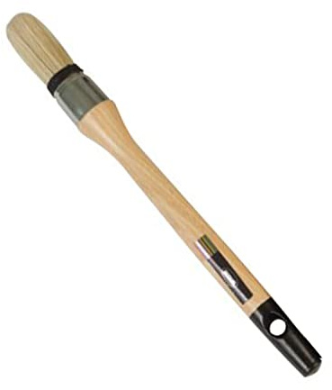 Amig - Brocha Prensada de Cerda Pura y Sintética - Ø 25 mm - Uso General - Acabado Óptimo - con Virola de Acero Inoxidable y Mango de Madera Barnizada