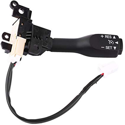 Qiilu 12V DC Interruttore del Cruise Control, Interruttori deviatori auto Leva comando interruttore cruise control ABS nero