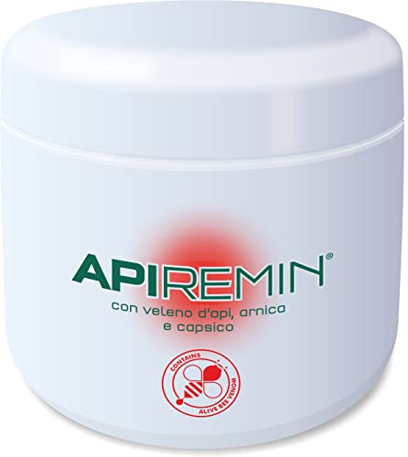 ApiRemin pommade avec venin d'abeille et arnica fabriquée en Italie pack de massage
