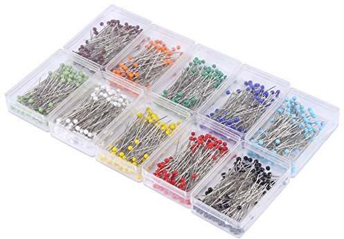 800/1000 stücke Bunte Stecknadeln, Glaskugelkopf Reißnägel Push Pins Nähen Pins Für DIY Hochzeit Blume Ball Handwerk Dekoration(2#)