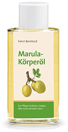 Sanct Bernhard Marula Körperöl | Zur Massage, Gesichts- & Haarpflege | Geruchsneutral | 100% Sclerocarya Birrea Seed Oil | 100ml