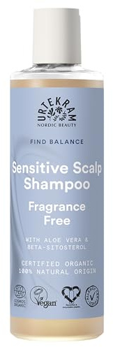 Urtekram Fragrance Free Shampoo – Zertifiziertes Bio-Shampoo Vegan, Parfümfrei für empfindliche Kopfhaut, Aloe Vera & Glycerin, sanfte Reinigung & Feuchtigkeit, 250 ml (1er Pack)