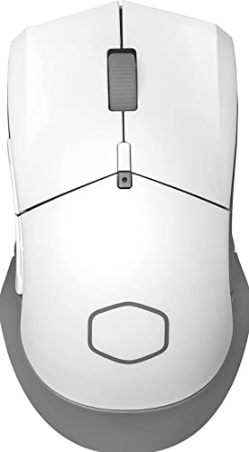 Cooler Master MM311 Wireless Souris Gaming sans Fil, Légère 77g, Capteur Optique 10000 DPI, 5 Boutons Programmables, Patins Améliorés en PTFE, MasterPlus+ (PC Uniquement), Forme Symétrique - Blanc