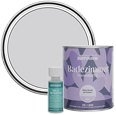 Rust-Oleum Purple Water-Resistant Bathroom Tile Paint in Matt Finish - Lilac Rhapsody 750ml