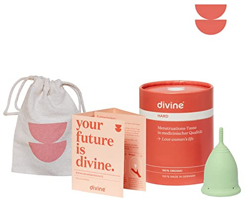 Divine Menstruationstasse Green (M, Green, Hard)