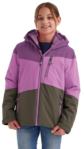 killtec Mädchen Funktionsjacke mit Kapuze und Schneefang/Outdoorjacke ist wasserdicht KOW 170 GRLS JCKT, dunkelorchidee, 164, 40927-000