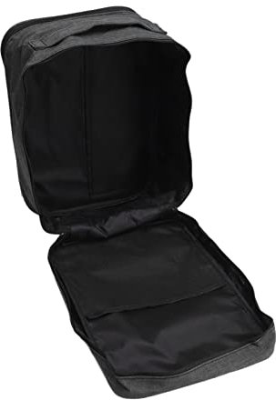 TOPINCN 3-lagige Reise-Schuhtasche, Tragbare Mehrzweck-3-lagige Schuhaufbewahrungstasche für Camping, Alltag, Sandalen für Tanzschuhe (Schwarz)