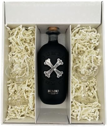 Coffret cadeau Blanc - Rhum - BUMBU XO - 2 Verres à Rhums CHEF & SOMMELIER