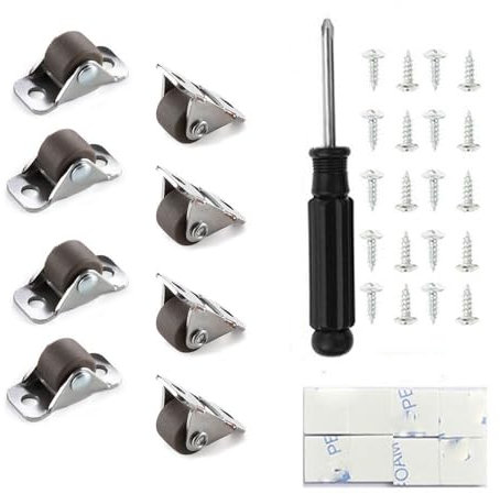 8 Pack Mini Caster Wheels with Steel Top Plate 0.5 Inch Metal Fixed Plate Little Rubber Rolling Wheels Self Adhesive for Small Appliances Furniture DIY Project