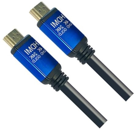 Cable HDMI 2.0 macho-macho, 20m, 4K, alta velocidad, ideal para conectar dispositivos multimedia y transmitir video de alta definición.
