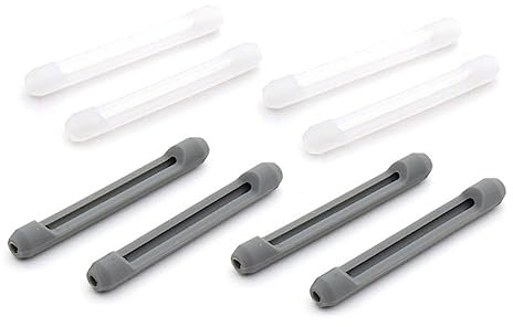 SEWOART 4paare Silikonhüllen Für Brillen Und Sonnenbrillen Rutschfeste Brillenbeinabdeckungen Brillenbügel-sets -ohrbügel Transparent Weiß