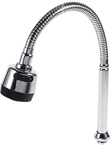 Prolunga per rubinetto, collo di cigno flessibile in acciaio inossidabile a 360° con spruzzatore a doppia funzione, cromato, risparmio idrico per lavelli da cucina