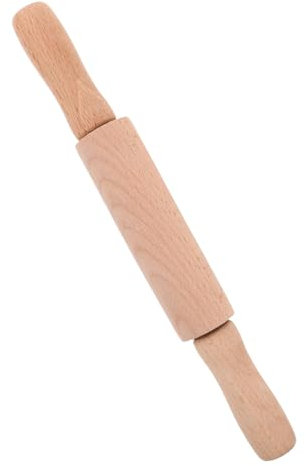 Hohopeti Mini Rolling Pin Wooden Dough Roller for Boys and Girls Boy Girl Family Fun for Christmas Halloween Holiday Decorations