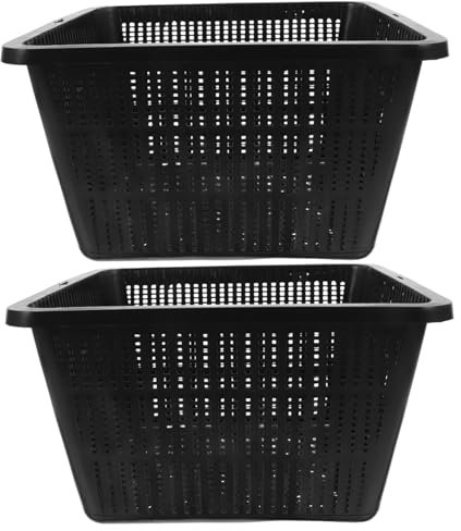 INOOMP 2piezas Equipo Hidropónico De Malla Plástico Cesta Flotante para Cultivo De Hortalizas Jardín Interior y Exterior Accesorio para Estanque y Acuario