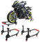 Area1 Motorradständer 360 Grad drehbarer Motorradheber, Set Vorne + Hinten, Motorrad Ständer Montageheber, faltbar, Stahlrohr MT-07 MT-09 MT-10, Z650 Z900, CBR 650 CB 750 R7 R1 R3