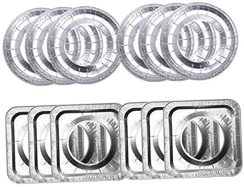 CONGARTENO Diseño Simple y Limpieza Fácil Almohadillas Protectoras de Aluminio Estufas de Gas 20 Resistentes a Rayaduras para Cocina de Gas