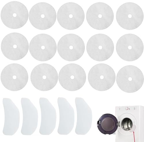 20 PCS Tumble Dryer Filter Replacement, Tumble Dryer Filter, Bush Tumble Dryer Filter, 15 Exhaust Outlet and 5 Air Intake Filters, Compatible with Bush Tumble Dryer, For Enhanced Dryer Performance