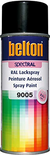 belton spectRAL Lackspray RAL 9005 tiefschwarz, glänzend, 400 ml - Profi-Qualität