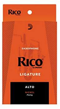 Rico Nickel Plated Ligature for Alto Sax