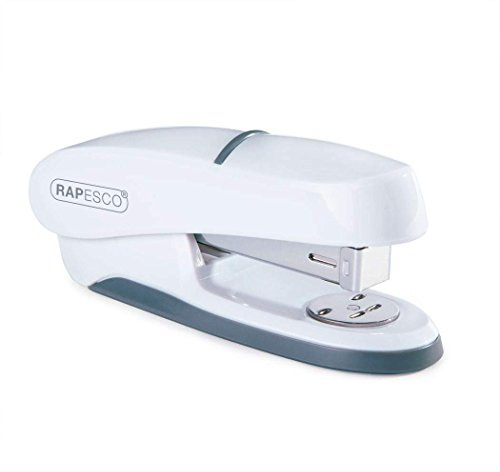 Rapesco 1273 P20 Shimma Half Strip Stapler, 20 Sheet Capacity, White