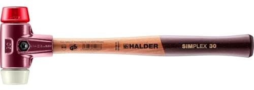 SIMPLEX-Schonhammer, Plastik/Nylon; mit Tempergussgehäuse und hochwertigem Holzstiel | D=30 mm | 3068.030