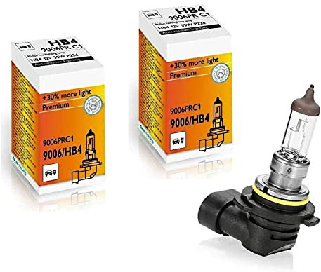 2x Philips HB4 51W 12V P22d 9006PRC1 Original Vision +30% Weiß Ersatz langlebig Scheinwerfer Halogen Auto Lampe - E-geprüft