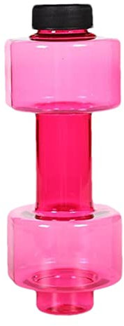 Pack of 2 Water Bottle 0.5 L Dumbbell Drinking Bottle Environmentally Friendly Dumbbell Shape Drinking Bottle Dumbbell Kettle Dumbbells Water Bottle Sports Bottle Dumbbell Drinking Bottles for Sports
