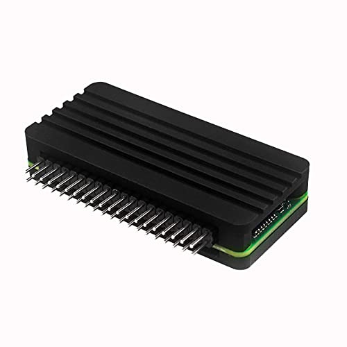 ZkeeShop für Raspberry Pi Zero 2 W Gehäuse Aluminiummit Kühlsäule，Passive Kühlung，Aluminium Kühlkörper (Gebogene Nadel)